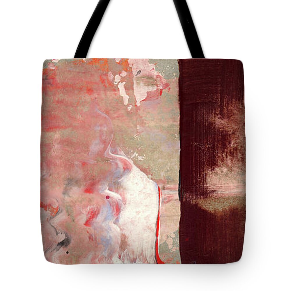 Contemporary Paintings Tote Bag featuring the painting Moment Of Glory - Contemporary Earthtone Abstract Art Painting by Modern Abstract