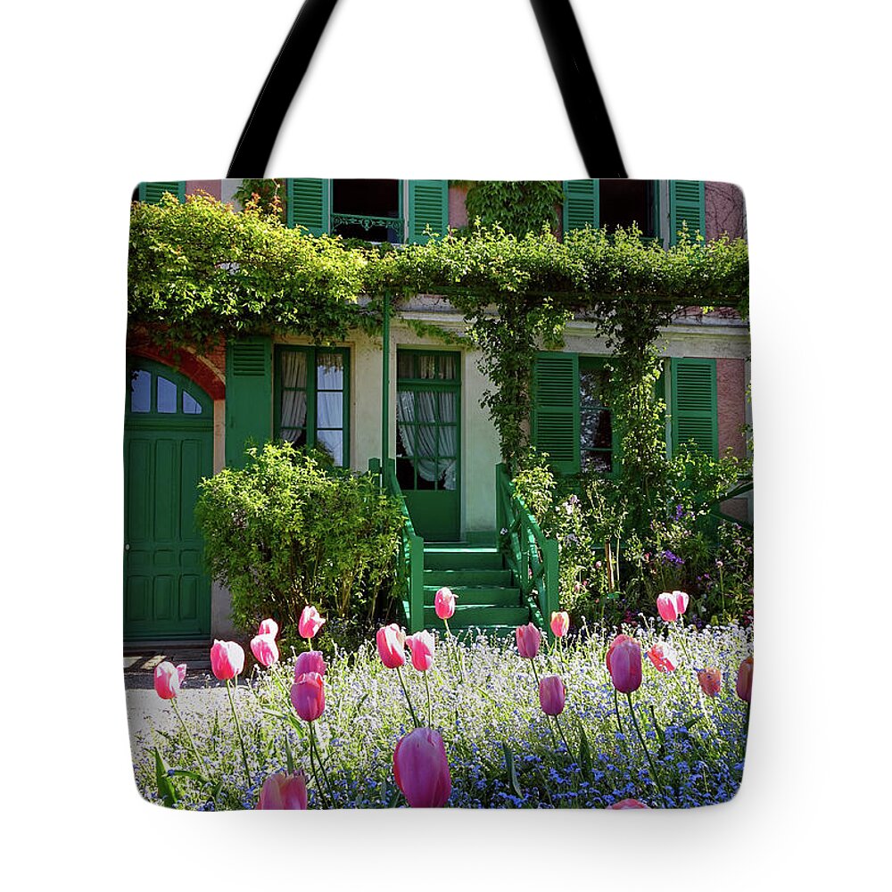 Claude Monet Tote Bag featuring the photograph Monet House by Gordon Beck