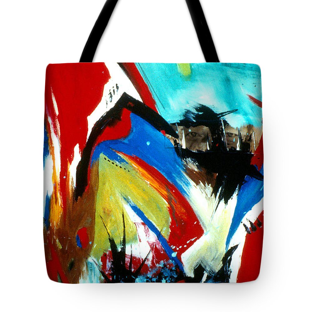  Tote Bag featuring the painting Money Chaos by John Gholson
