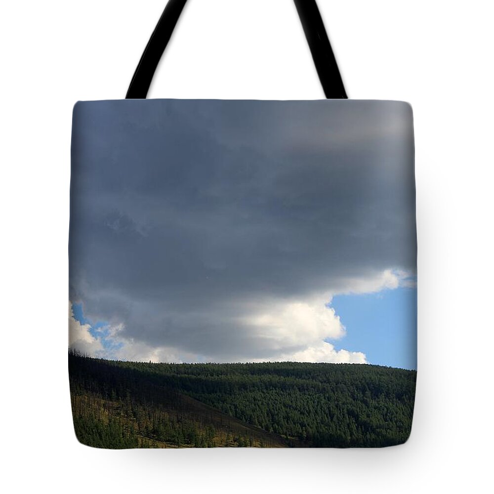 Ulaanbaatar Tote Bag featuring the photograph Mongolian Sky by Diane Height