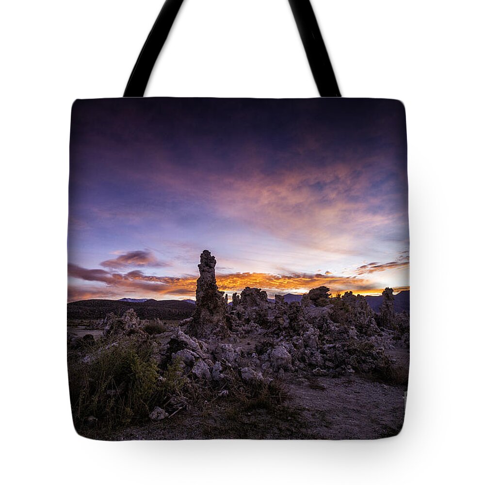 California Tote Bag featuring the photograph Mono Lake Sunset 5 by Timothy Hacker