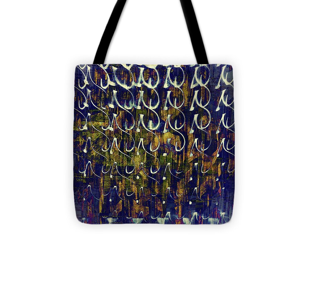 Glyphs Tote Bag featuring the photograph Monogram by Dutch Bieber