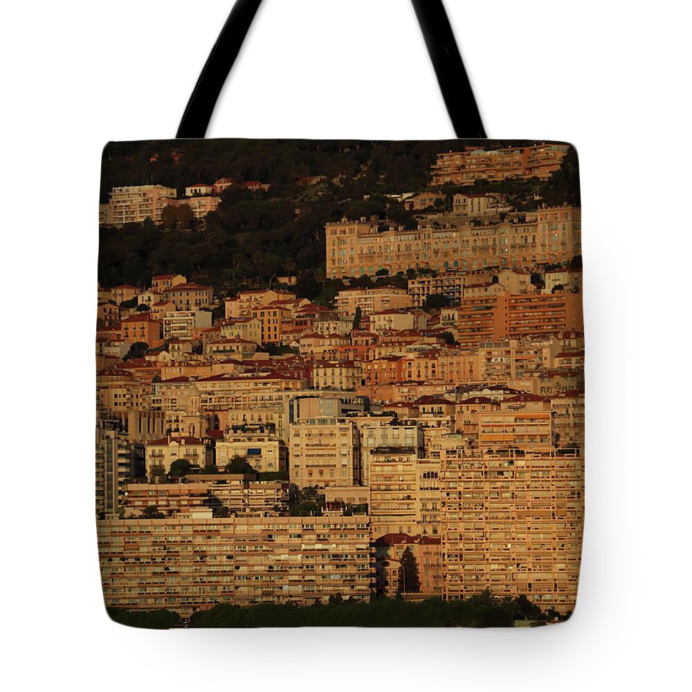 Monte Carlo Tote Bag featuring the photograph Monte Carlo Dawn by Laura Davis
