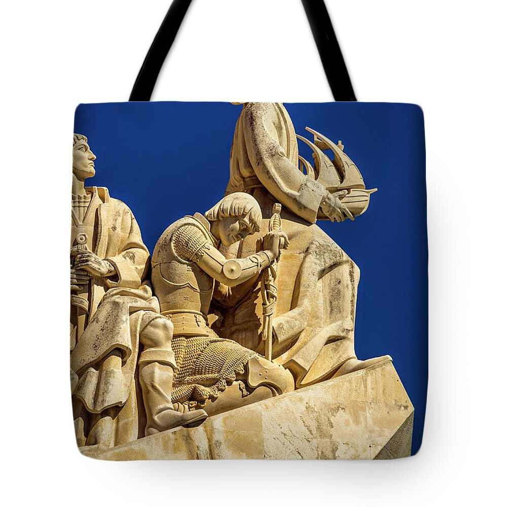 Monument Of The Discoveries Tote Bag featuring the photograph Monument of the Discoveries, Lisbon. by Pablo Lopez