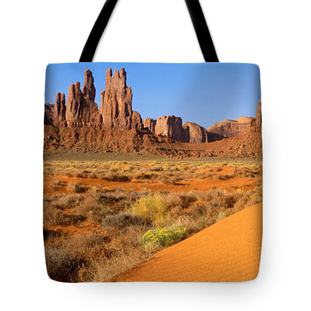 Photography Tote Bag featuring the photograph Monument Valley,arizona by Panoramic Images