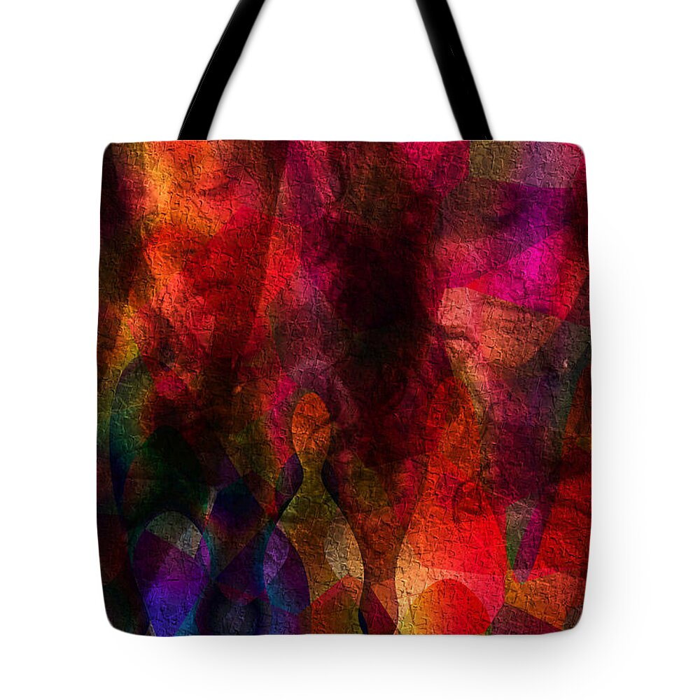 Moods In Abstract Tote Bag featuring the digital art Moods in Abstract by Kiki Art
