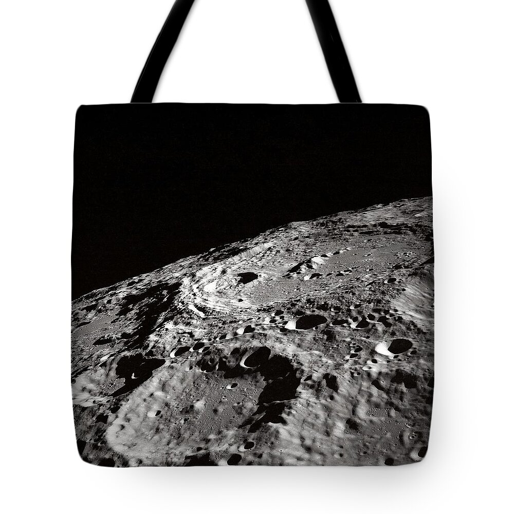 Moon Craters Tote Bag featuring the photograph Moon Craters by Marianna Mills