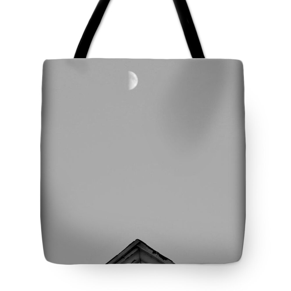 Moon Tote Bag featuring the photograph Moon Symmetry by Jan Gelders
