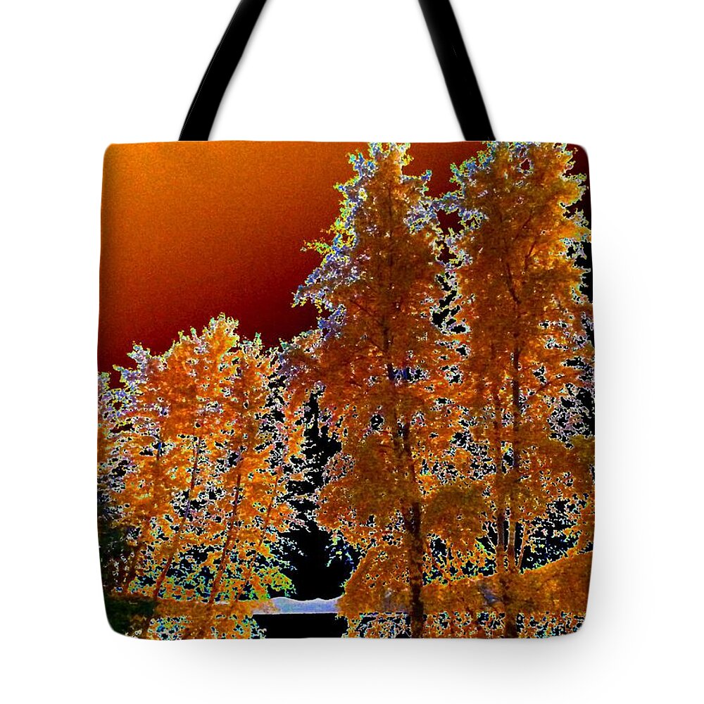 Moonglow Brilliance Tote Bag featuring the digital art Moonglow Brilliance by Will Borden