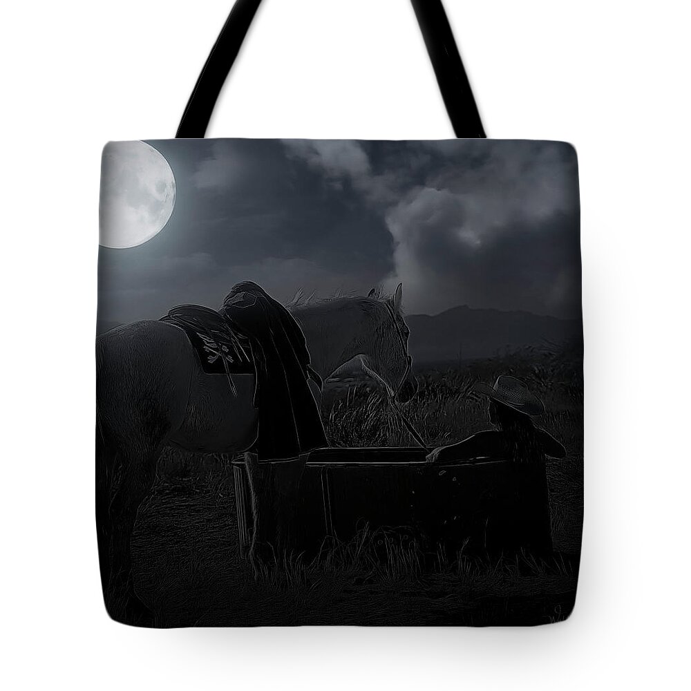 Moonlight Tote Bag featuring the photograph Moonlight Dreams_ 4 of 4 by Walter Herrit