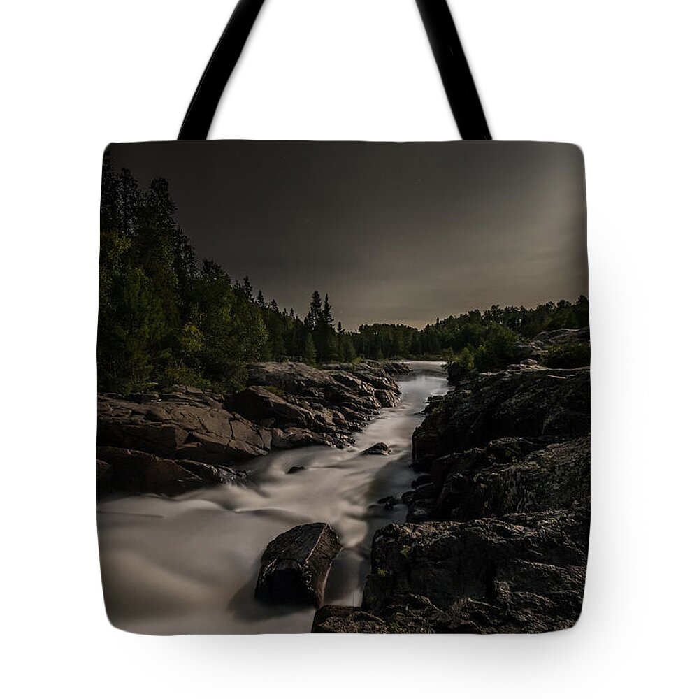Blue Hour Tote Bag featuring the photograph Moonlit by Jakub Sisak