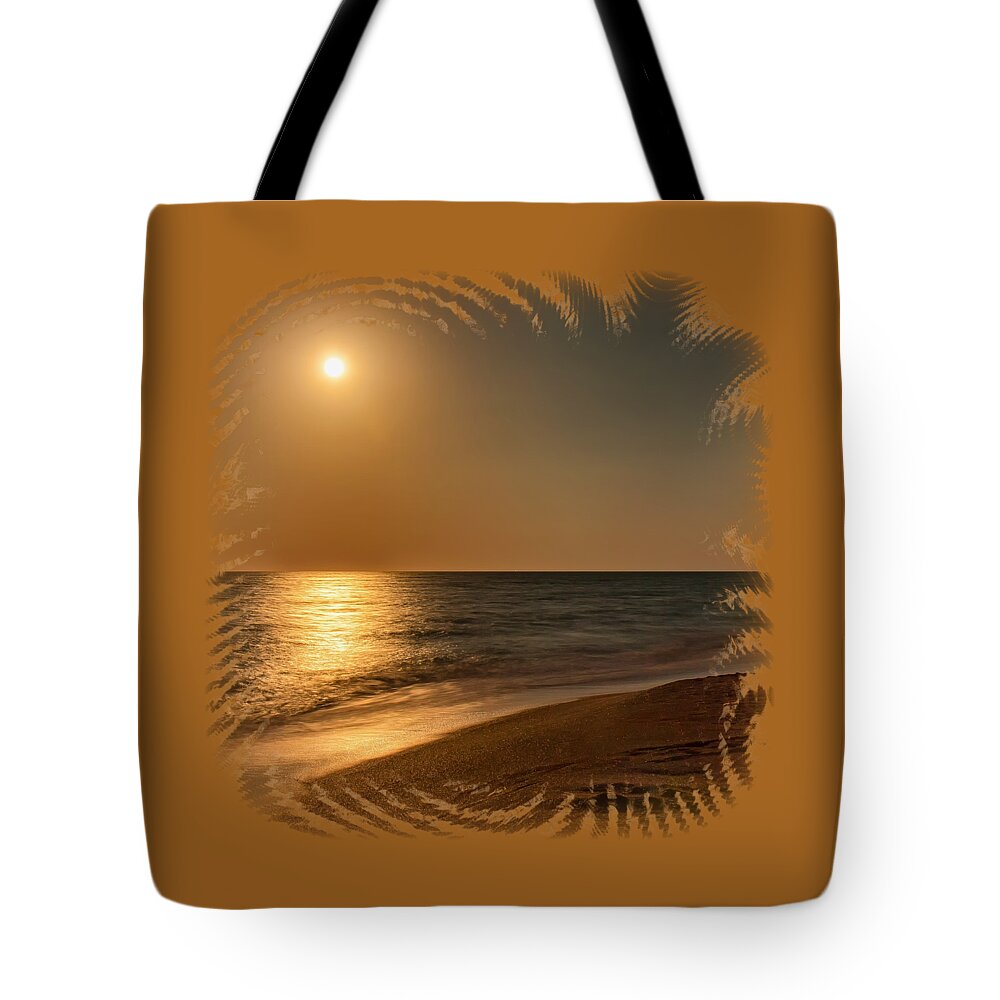 Beach Tote Bag featuring the photograph Moonscape 3 by John M Bailey