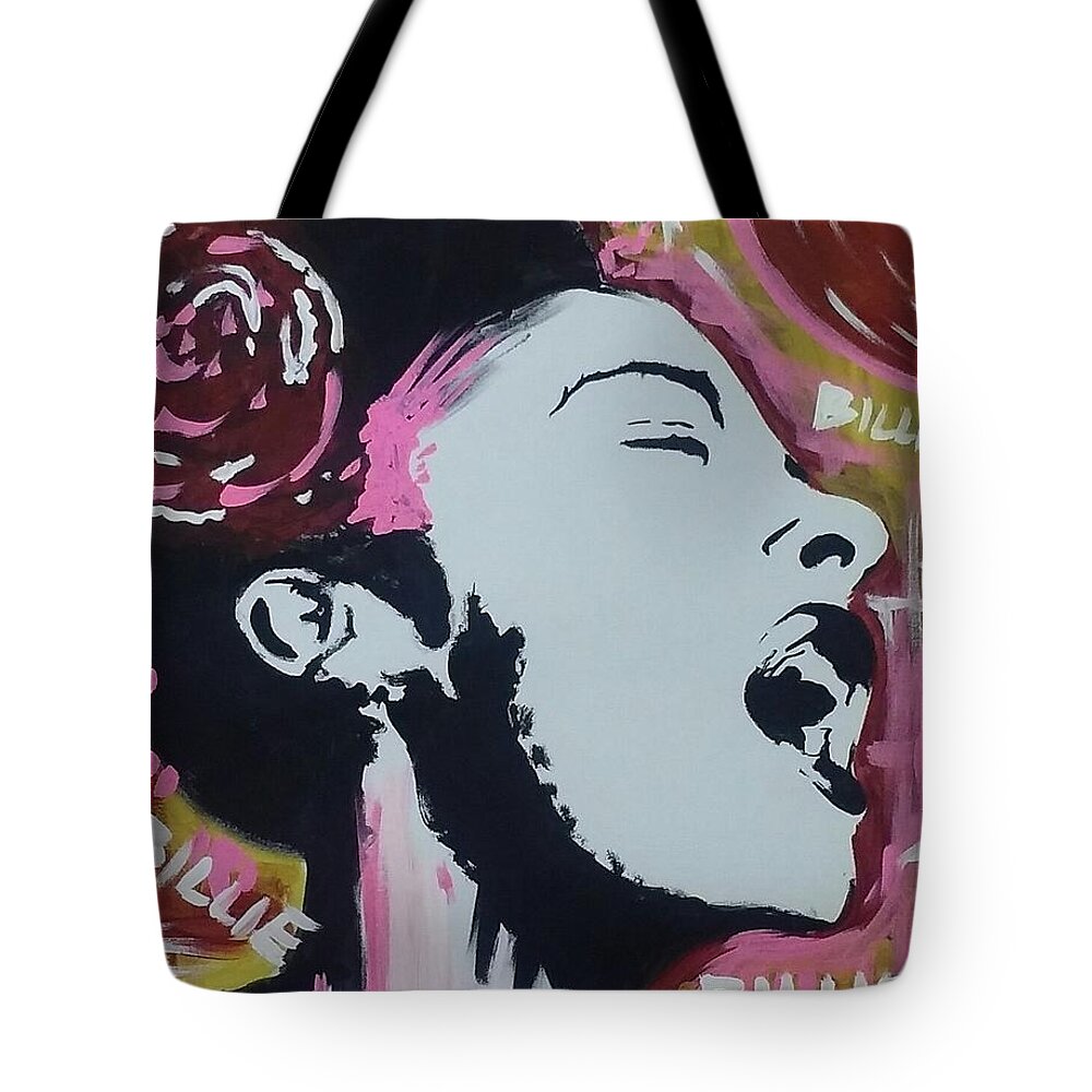 Jazz Tote Bag featuring the painting Moore Holidays by Antonio Moore