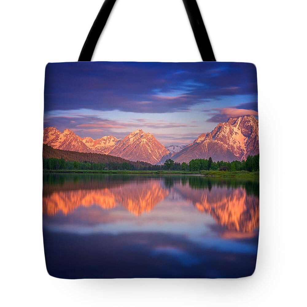 Mountains Tote Bag featuring the photograph Moran Cloudcap by Darren White