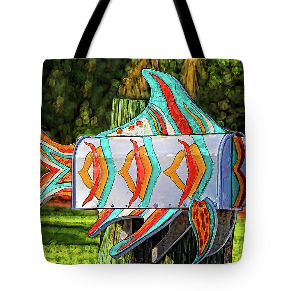 Mailbox Tote Bag featuring the photograph More Fun And Whimsy by HH Photography of Florida