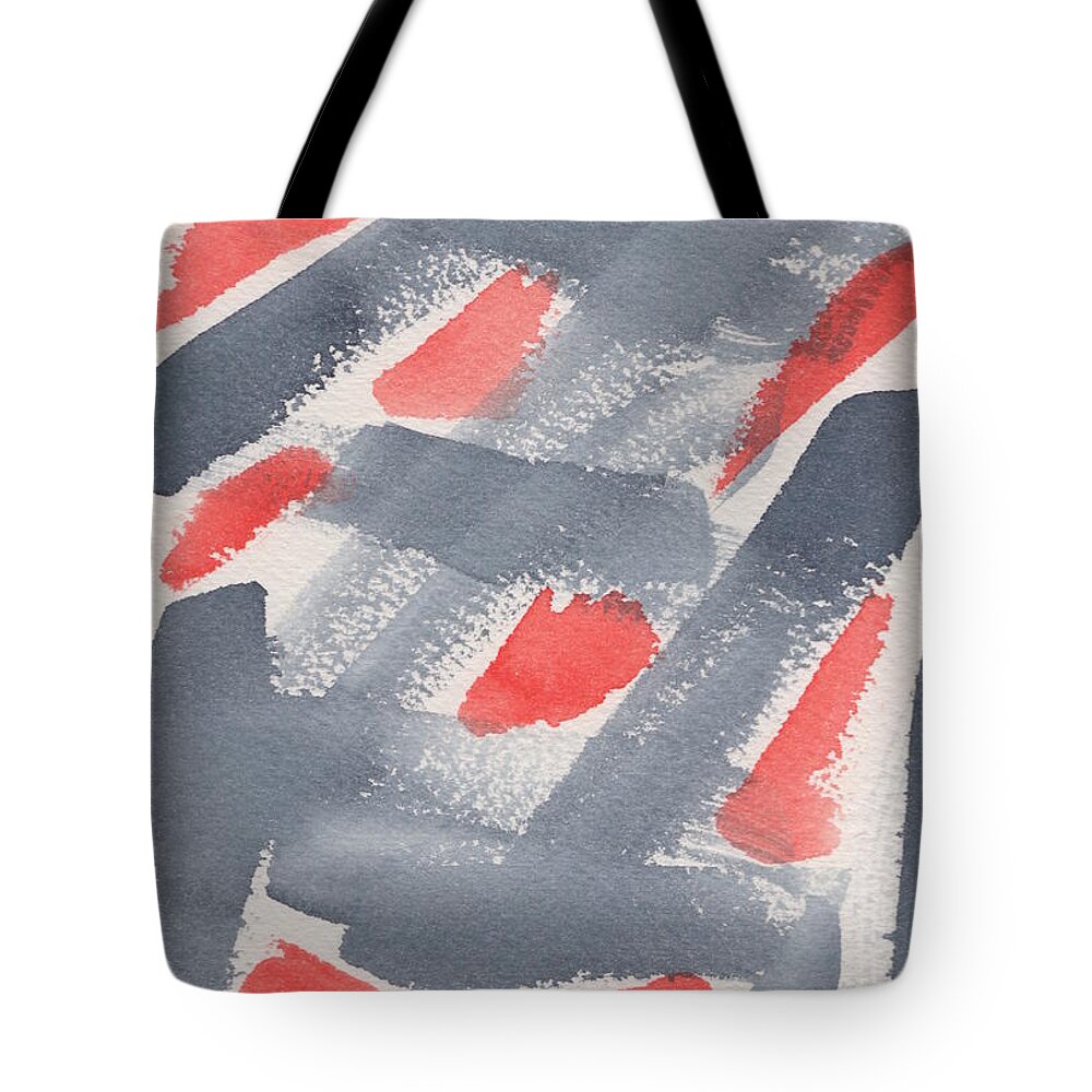 Watercolor Tote Bag featuring the painting More Than Half by Marcy Brennan