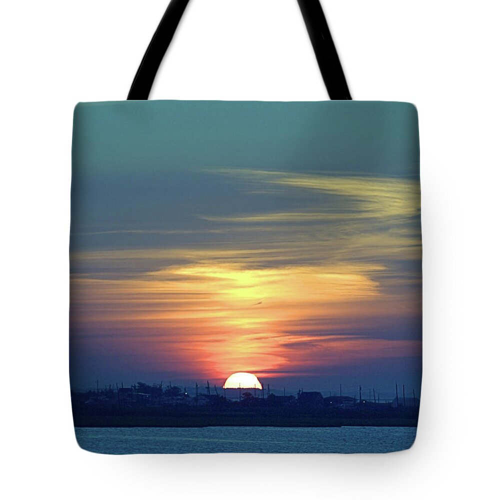 Seas Tote Bag featuring the photograph Moriches by Newwwman