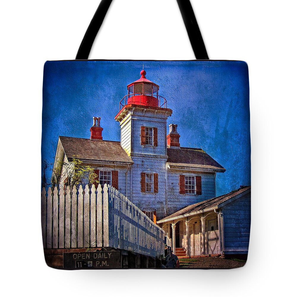 Hdr Tote Bag featuring the photograph Morning At The Yaquina Bay Lighthouse by Thom Zehrfeld