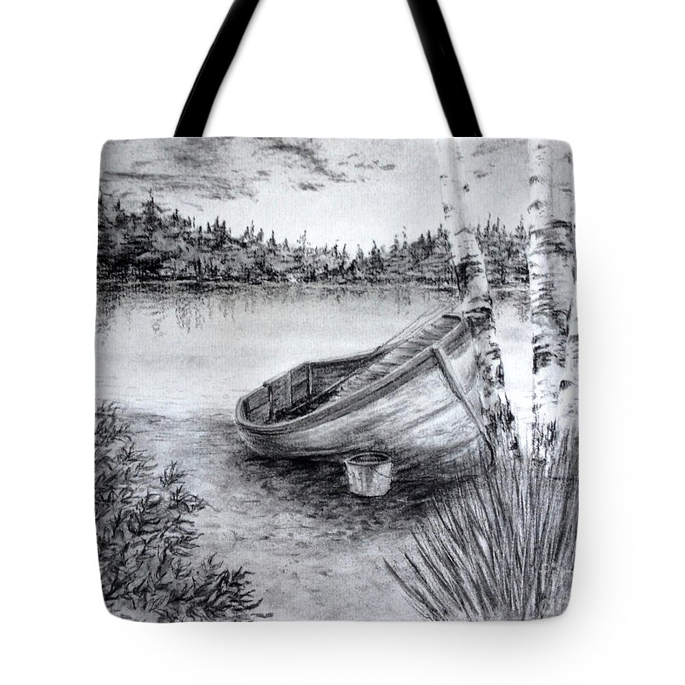 Morning by the Riverside Tote Bag