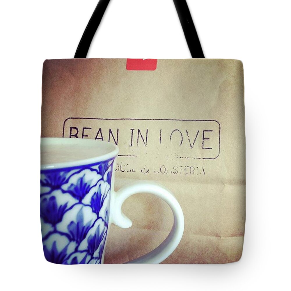 Coffee Tote Bag featuring the photograph Morning Cappuccino. by Jacci Freimond Rudling