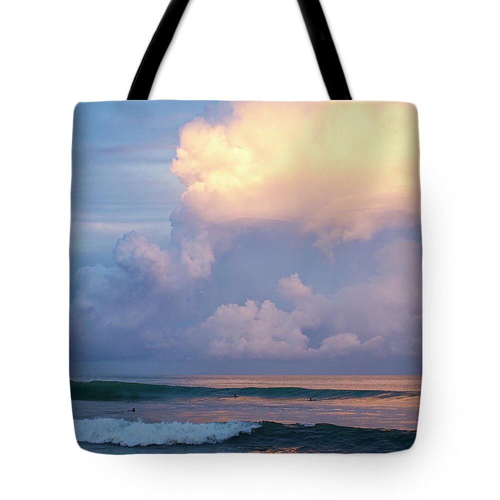 Surfing Tote Bag featuring the photograph Morning Glory by Nik West