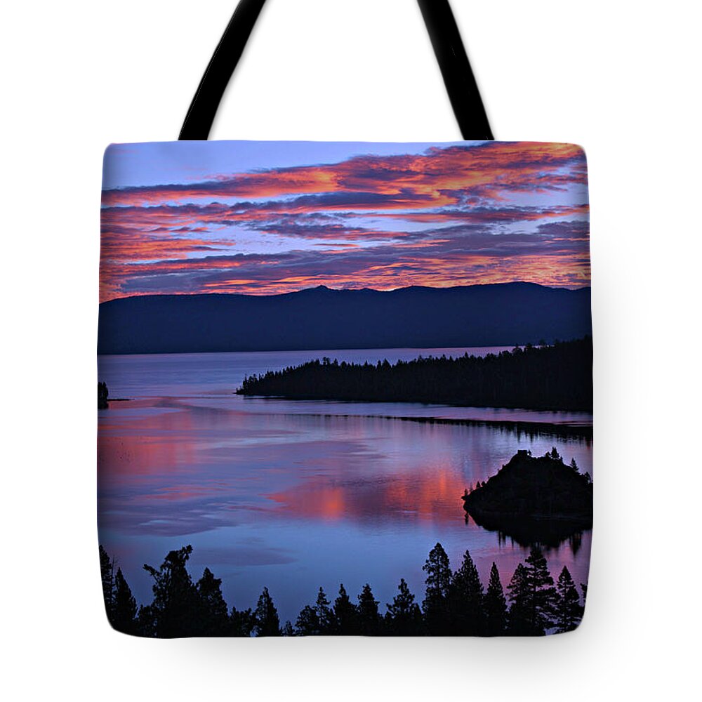Lake Tahoe Tote Bag featuring the photograph Morning Glory by Sean Sarsfield