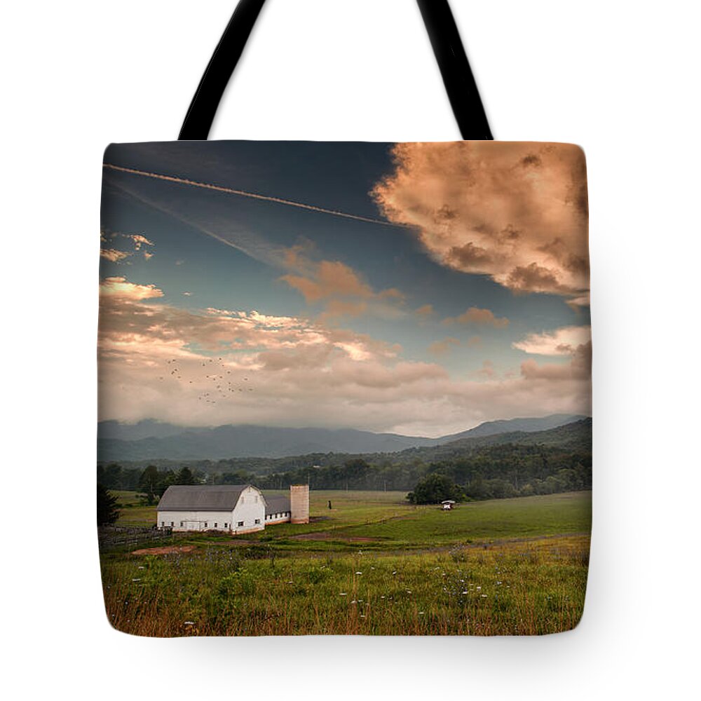 Asheville Tote Bag featuring the photograph Morning Light by Joye Ardyn Durham