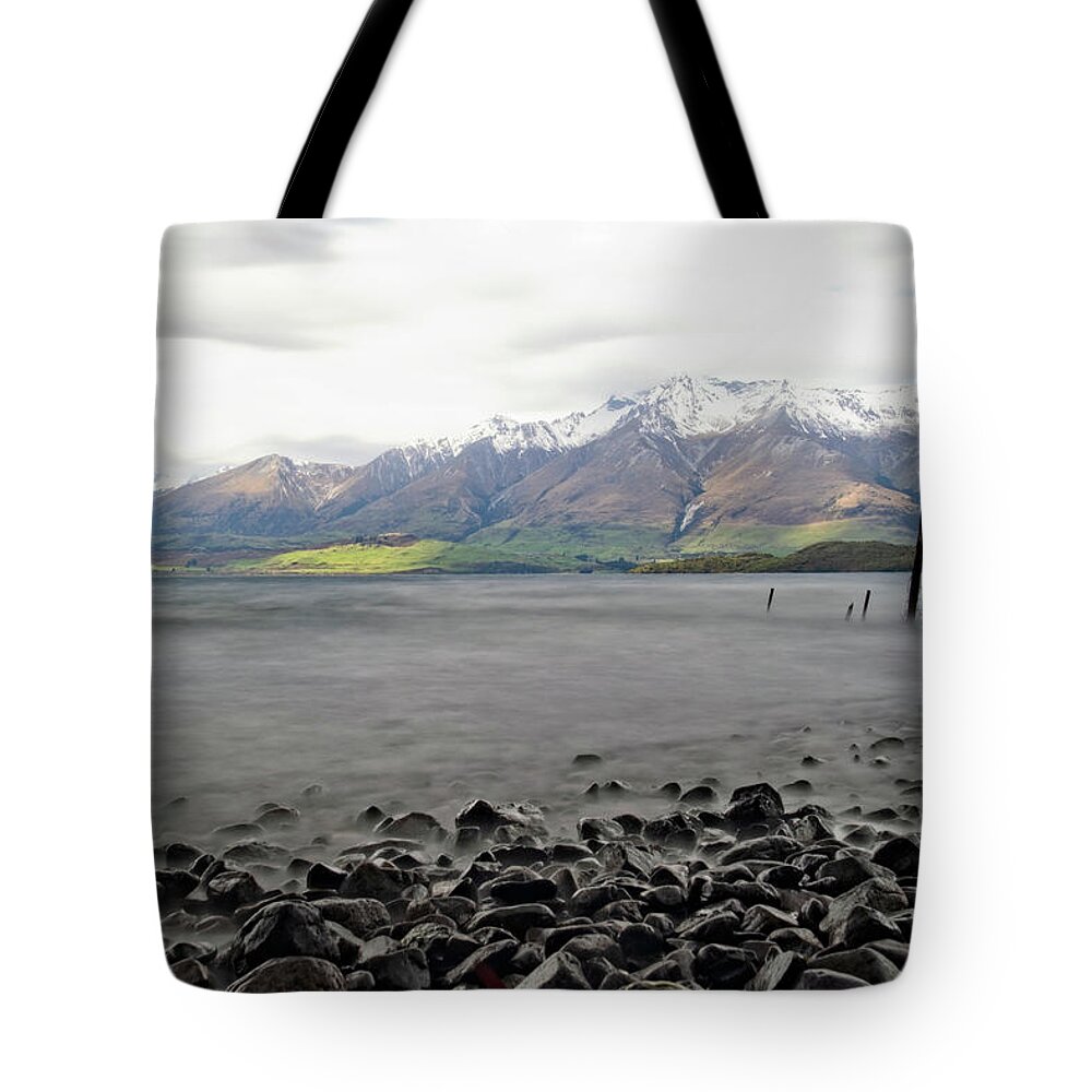 Mountains Tote Bag featuring the photograph Morning Light on the Mountains by Catherine Reading
