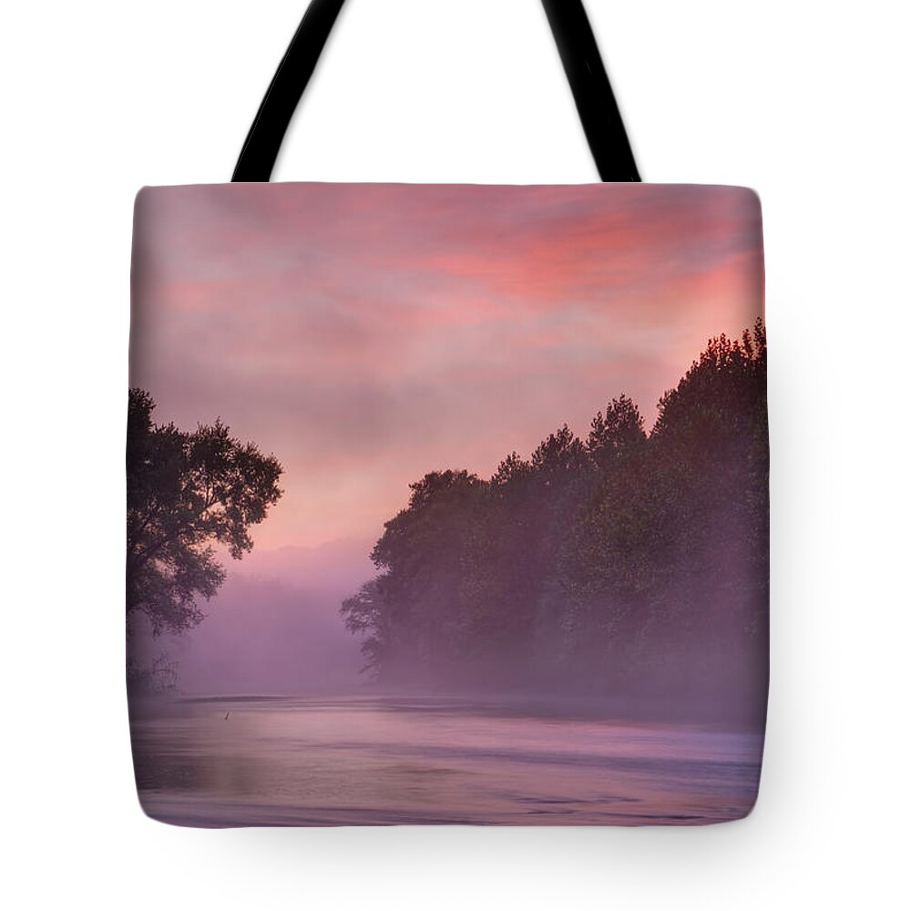 2015 Tote Bag featuring the photograph Morning Mist by Robert Charity