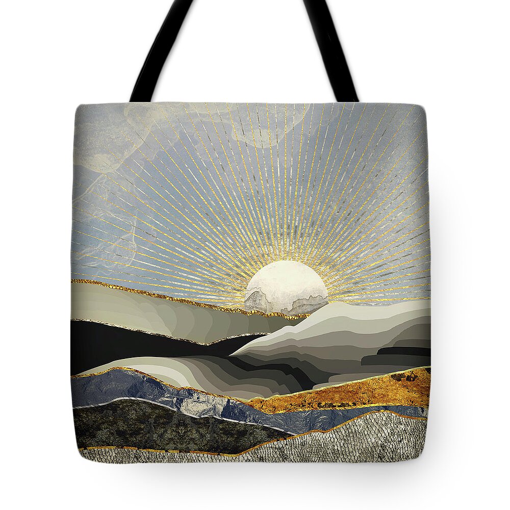 #faatoppicks Tote Bag featuring the digital art Morning Sun by Katherine Smit