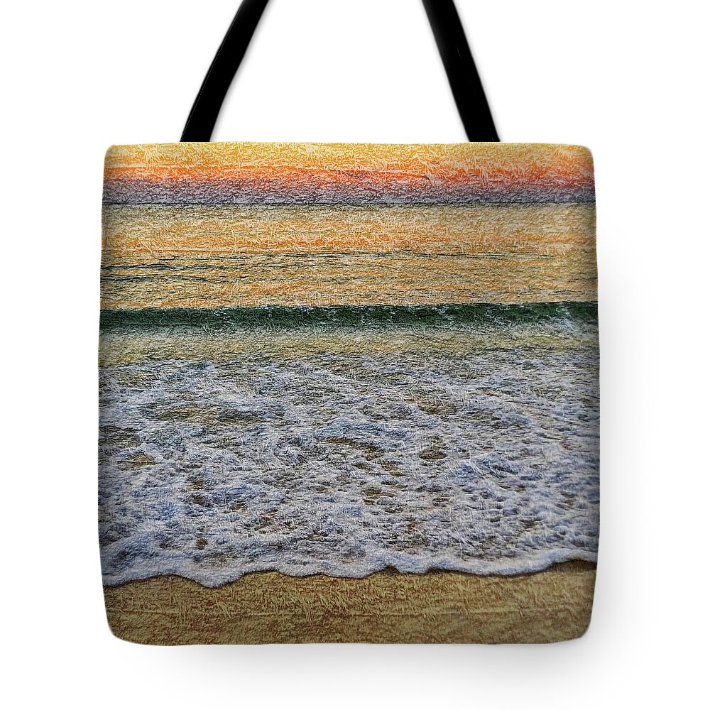 Sunrise Tote Bag featuring the photograph Morning Textures by Az Jackson