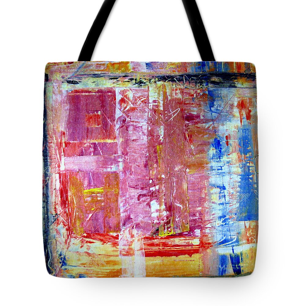 Abstract Tote Bag featuring the painting Morning by Wayne Potrafka