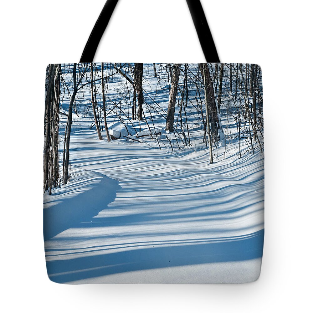 Snow Tote Bag featuring the photograph Morning Winter Light by Lara Ellis