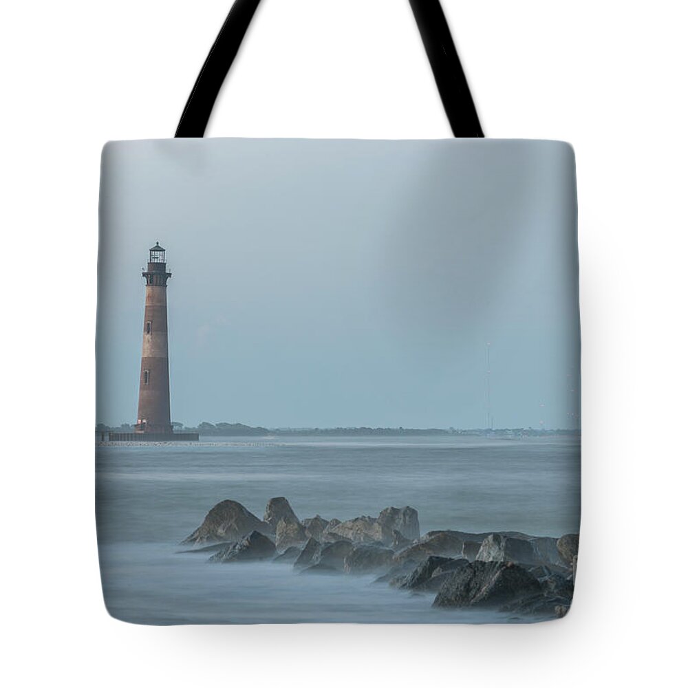 Morris Island Lighthouse Tote Bag featuring the photograph Morris Island Lighthouse I by Dale Powell