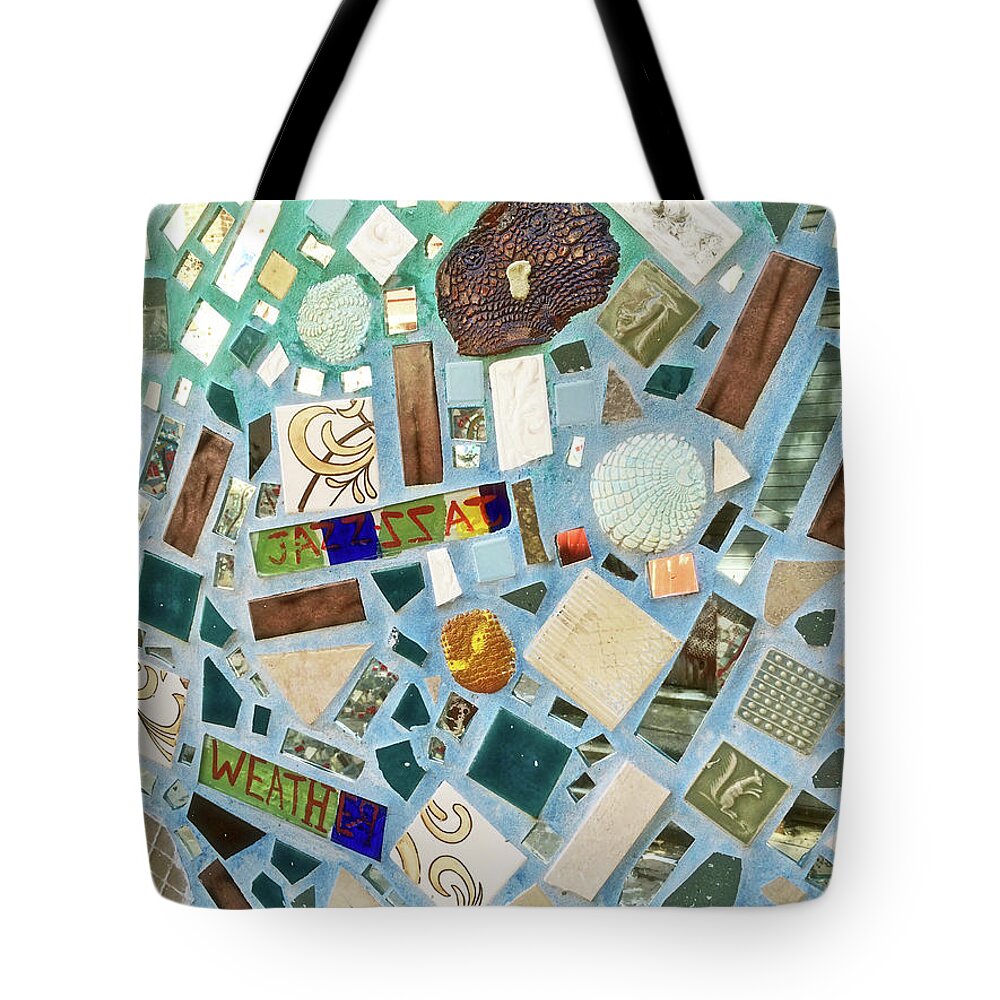 Mosaic Tote Bag featuring the photograph Mosaic No. 6-1 by Sandy Taylor