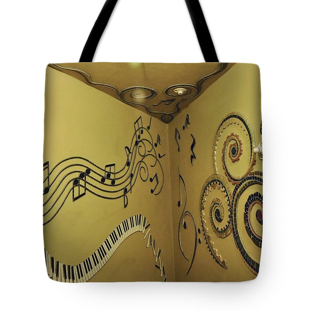 Mosaics Tote Bag featuring the photograph Mosaics by Charles Lucas