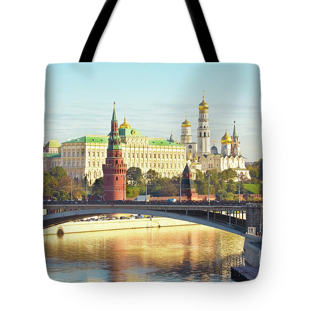 Moscow Tote Bag featuring the photograph Moscow, Kremlin by Irina Afonskaya