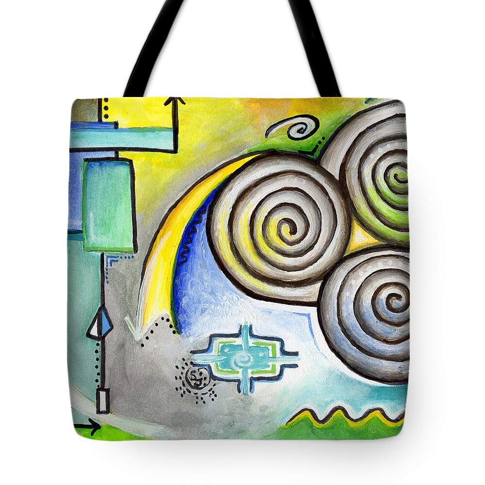 Earth Tote Bag featuring the painting Mother Earth Heals by Shelly Tschupp