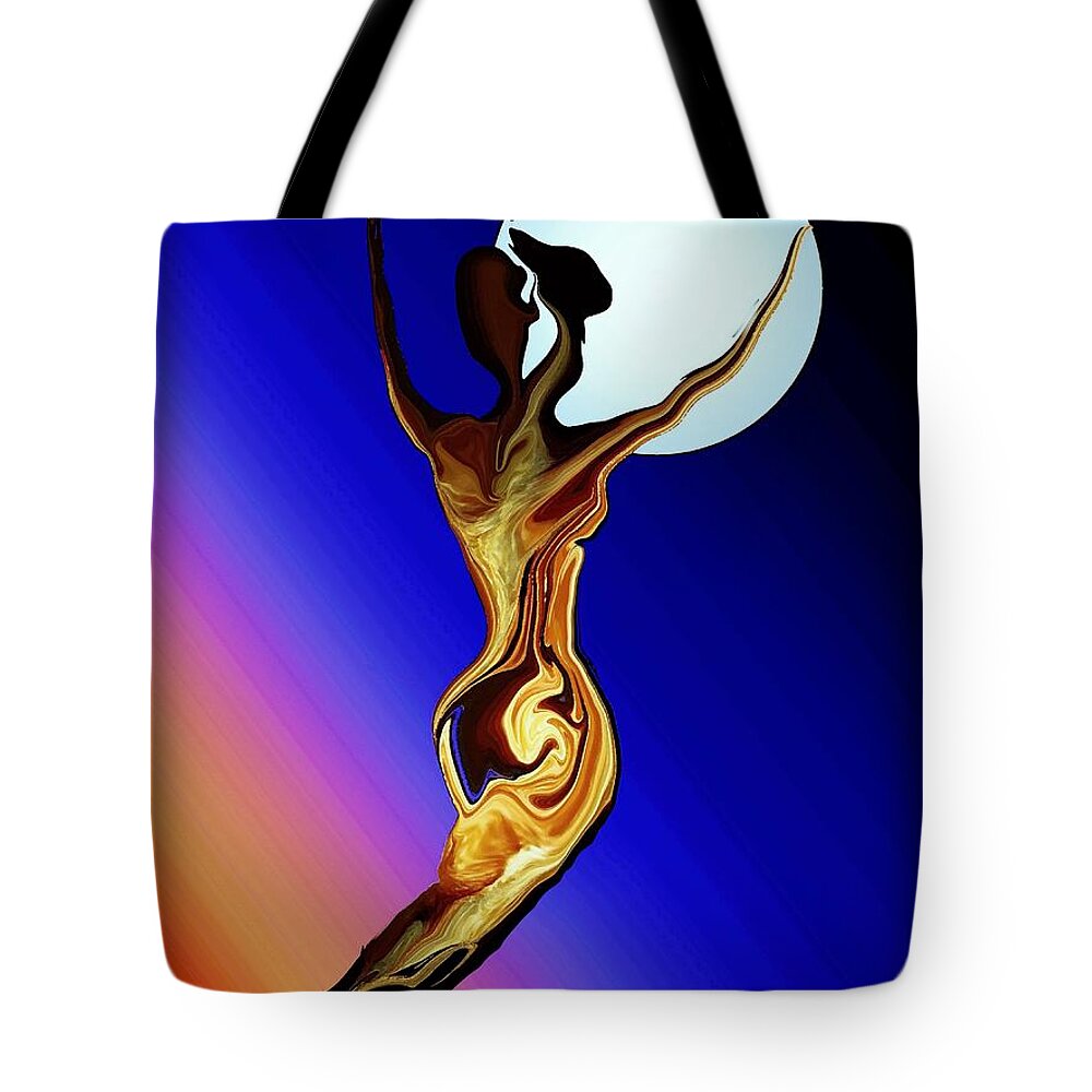 Tree Female Tote Bag featuring the digital art Mother Nature by Robin Monroe