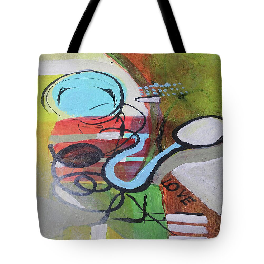 Mom Tote Bag featuring the painting Mother's Love by April Burton