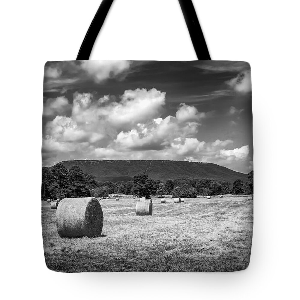 Mount Nebo Tote Bag featuring the photograph Mount Nebo in BW by James Barber