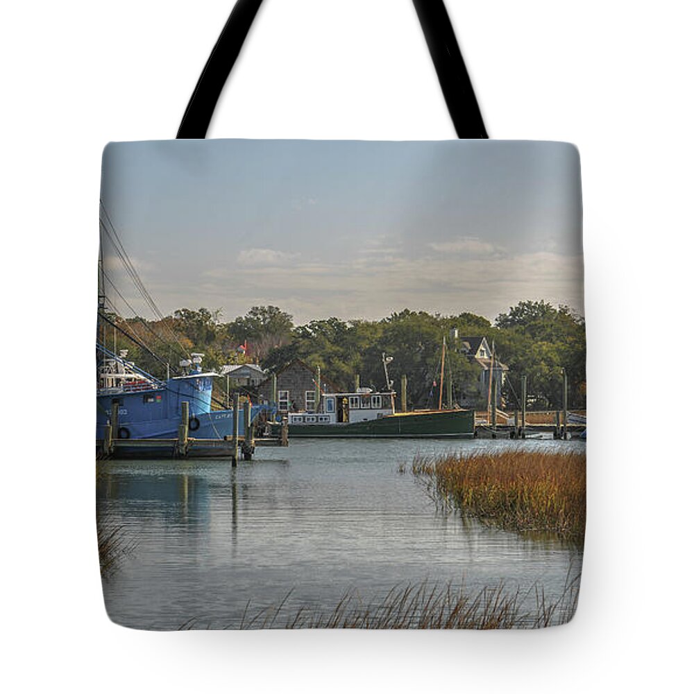 Shem Creek Tote Bag featuring the photograph Mount Pleasant Sea Treasure by Dale Powell