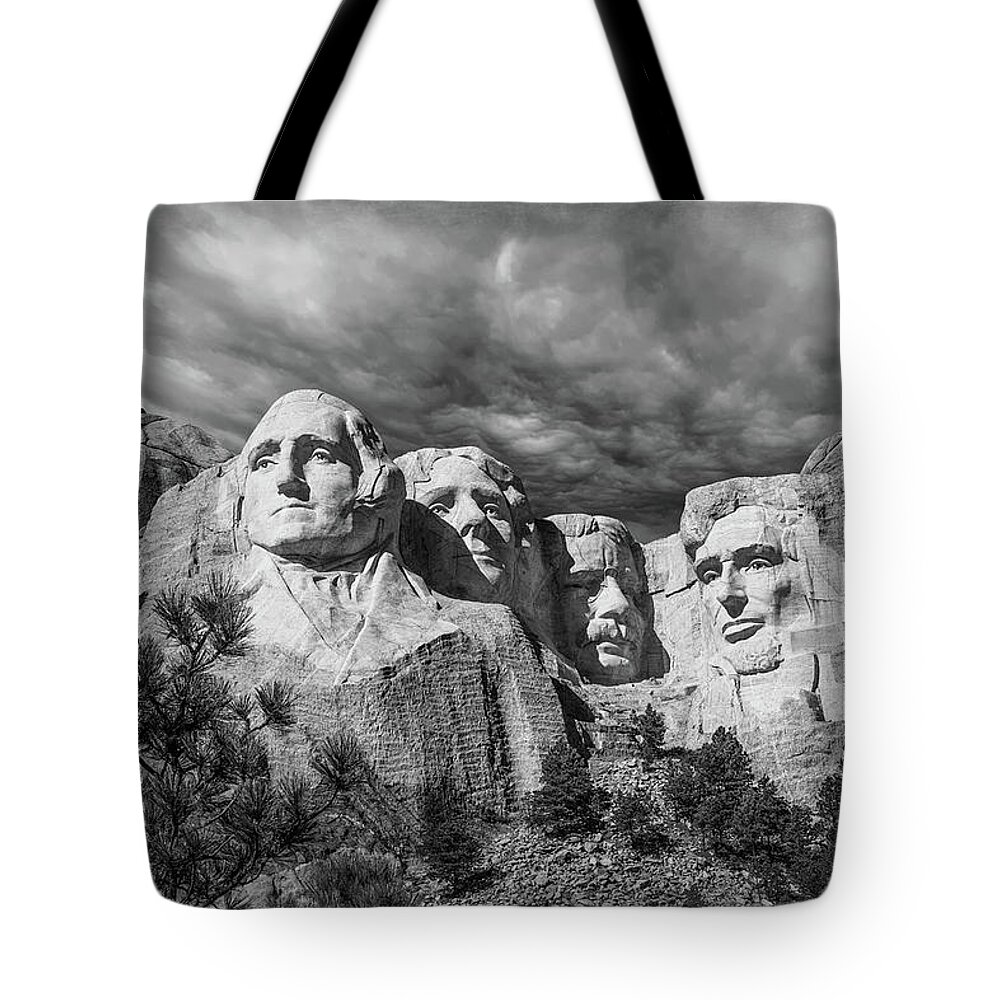 Mt. Rushmore Tote Bag featuring the photograph Mount Rushmore II by Tom Mc Nemar