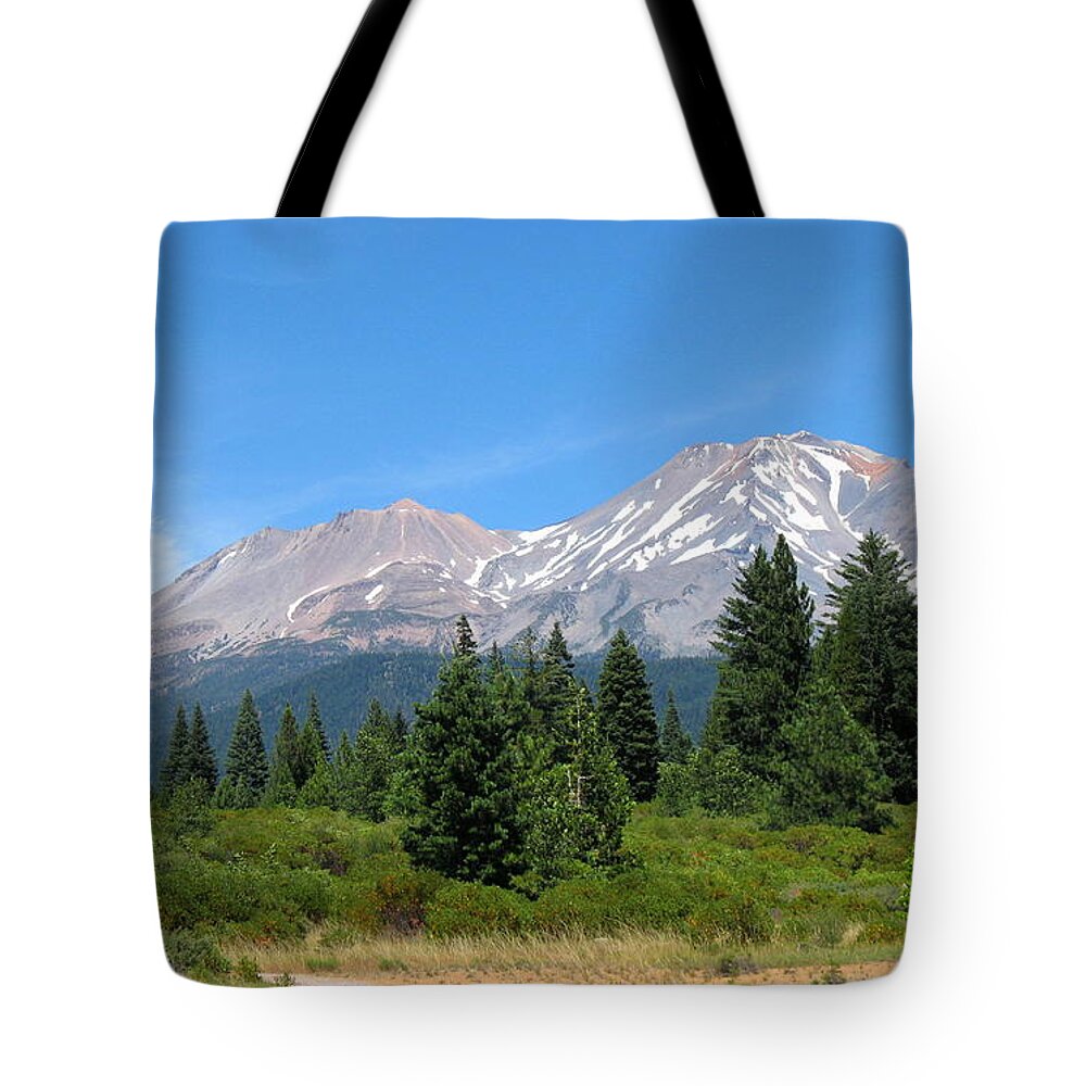 Mount Shasta Tote Bag featuring the photograph Mount Shasta Ca 07 15 07 by Joyce Dickens