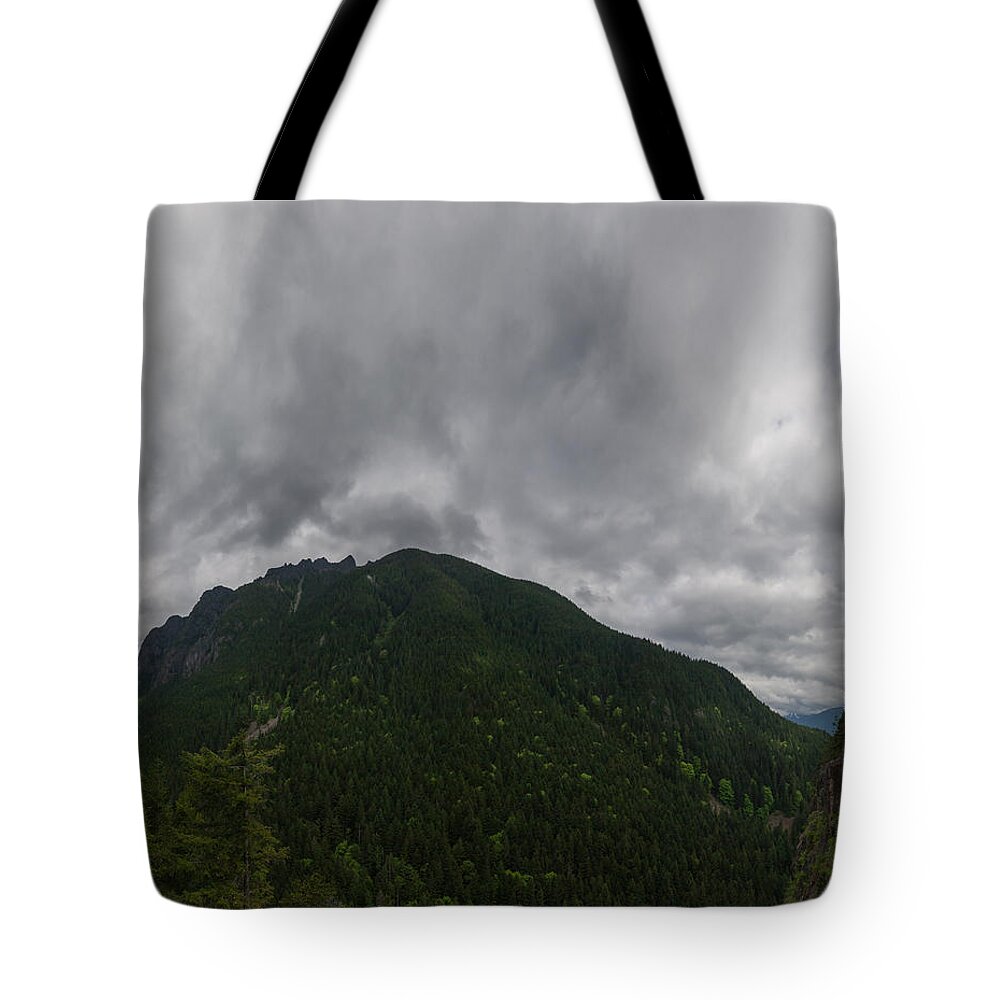 Mount Si Tote Bag featuring the photograph Mount Si Panorama by Joshua House