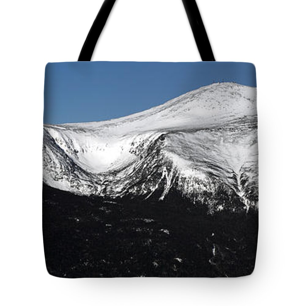 New Hampshire Tote Bag featuring the photograph Mount Washington East Slope Panoramic by Brett Pelletier
