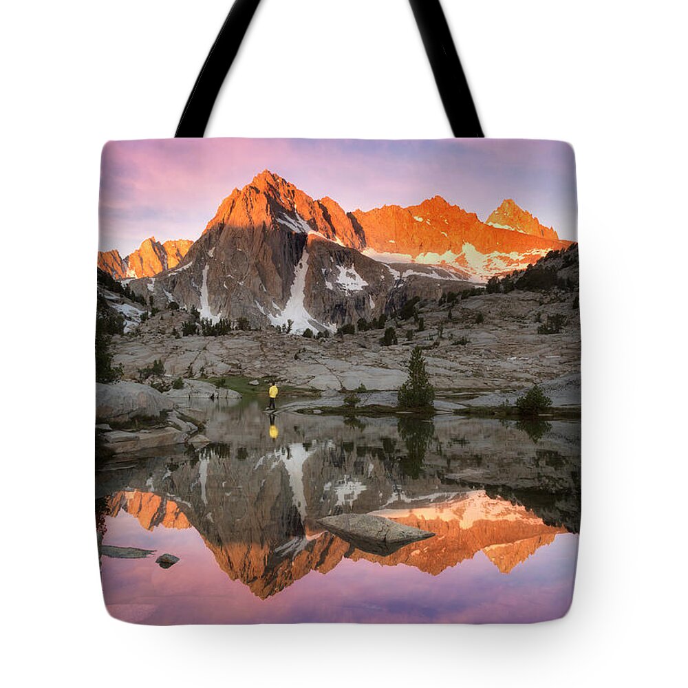 Sunrise Tote Bag featuring the photograph Mountain Air by Nicki Frates