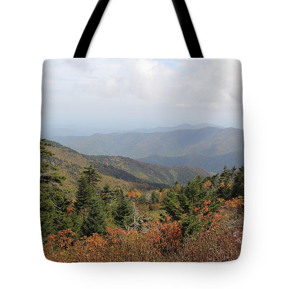 Long Range Views Tote Bag featuring the photograph Mountain Long View by Allen Nice-Webb
