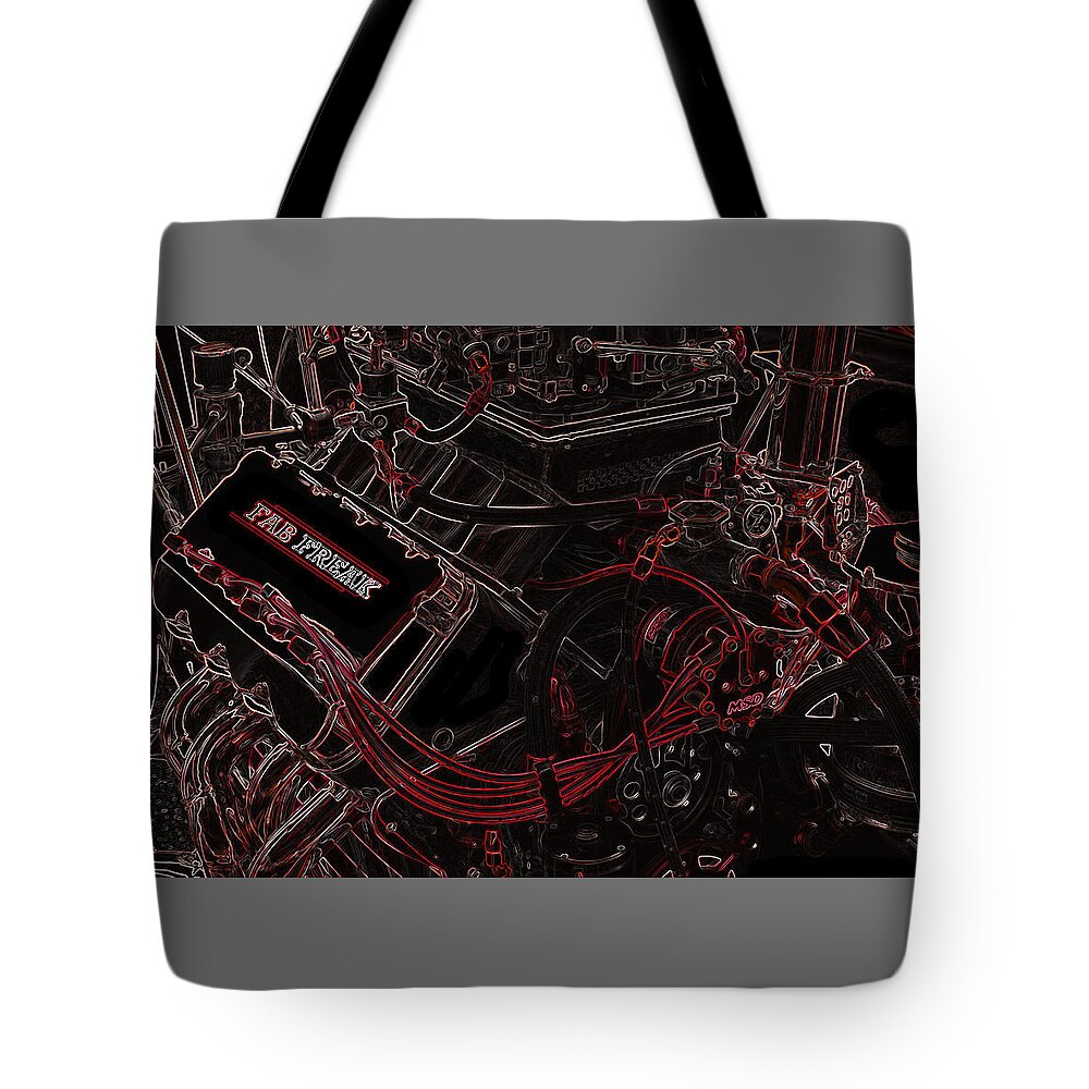 Mountain Tote Bag featuring the digital art Mountain Motor by Darrell Foster