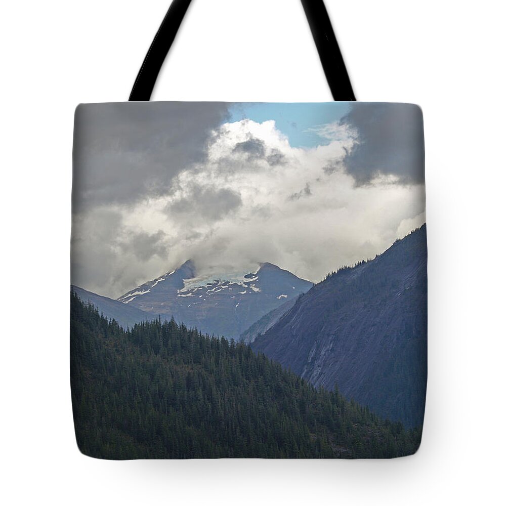 Glacier Tote Bag featuring the photograph Mountain Peaks by Terrie Stickle